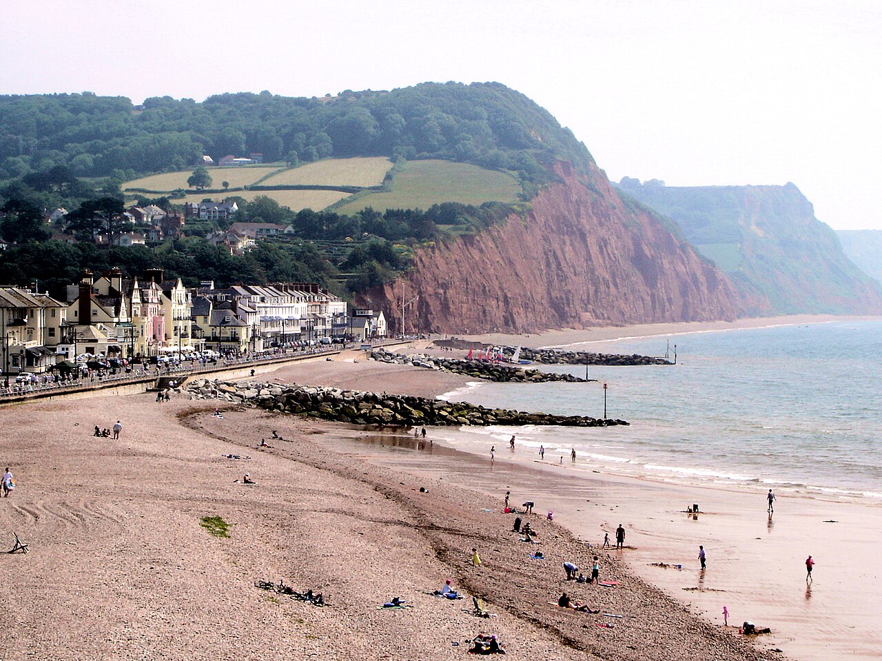View across the English Channel from the south coast of England