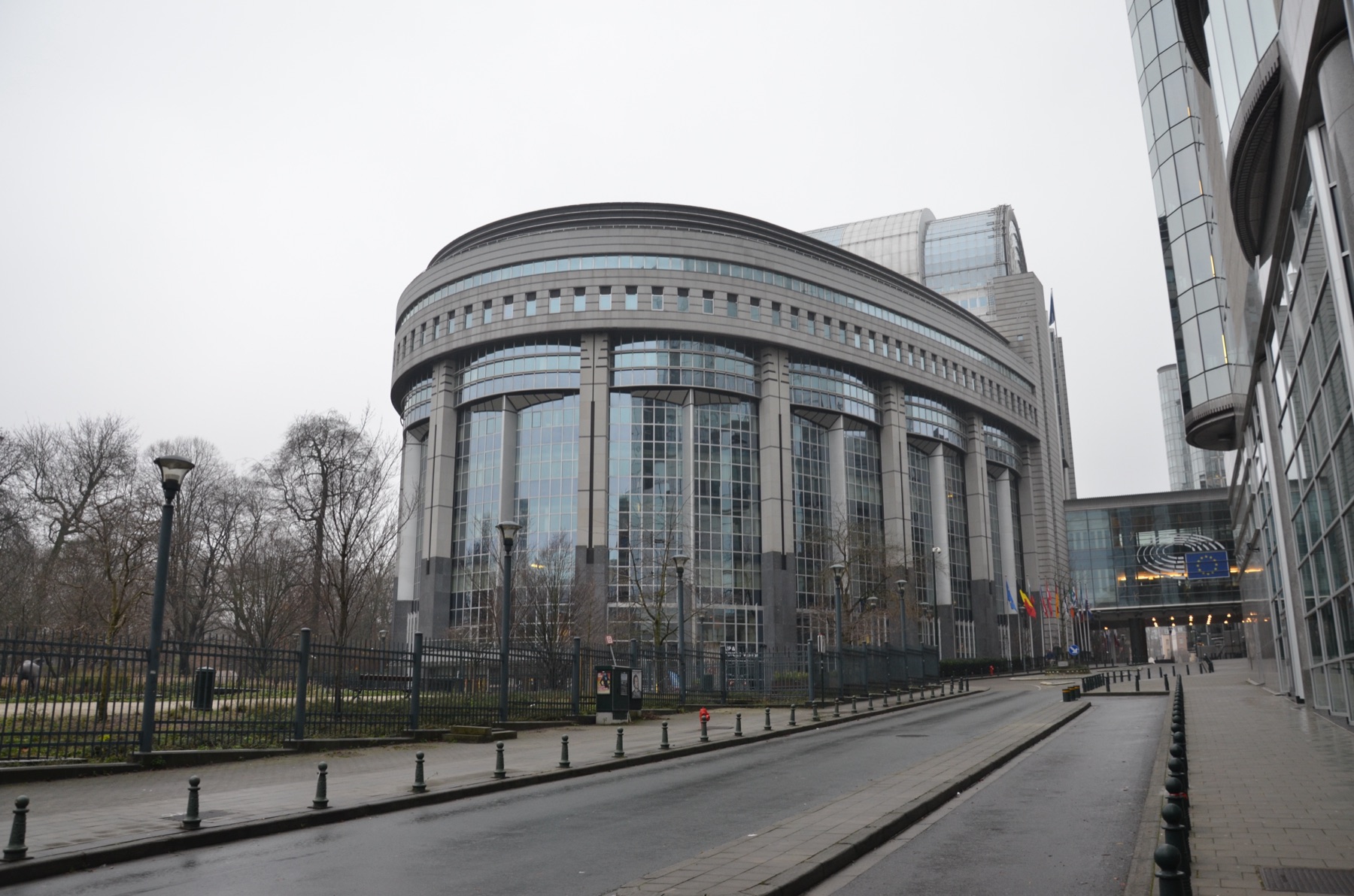 European Parliament building in Brussels