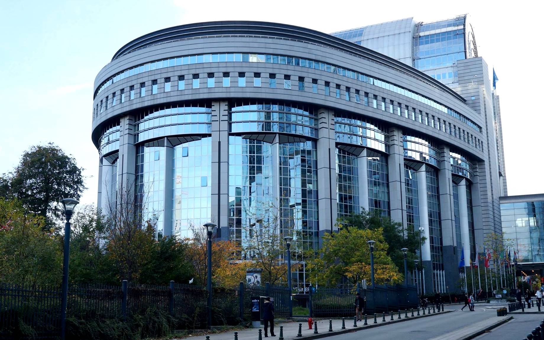 European Parliament building in Brussels