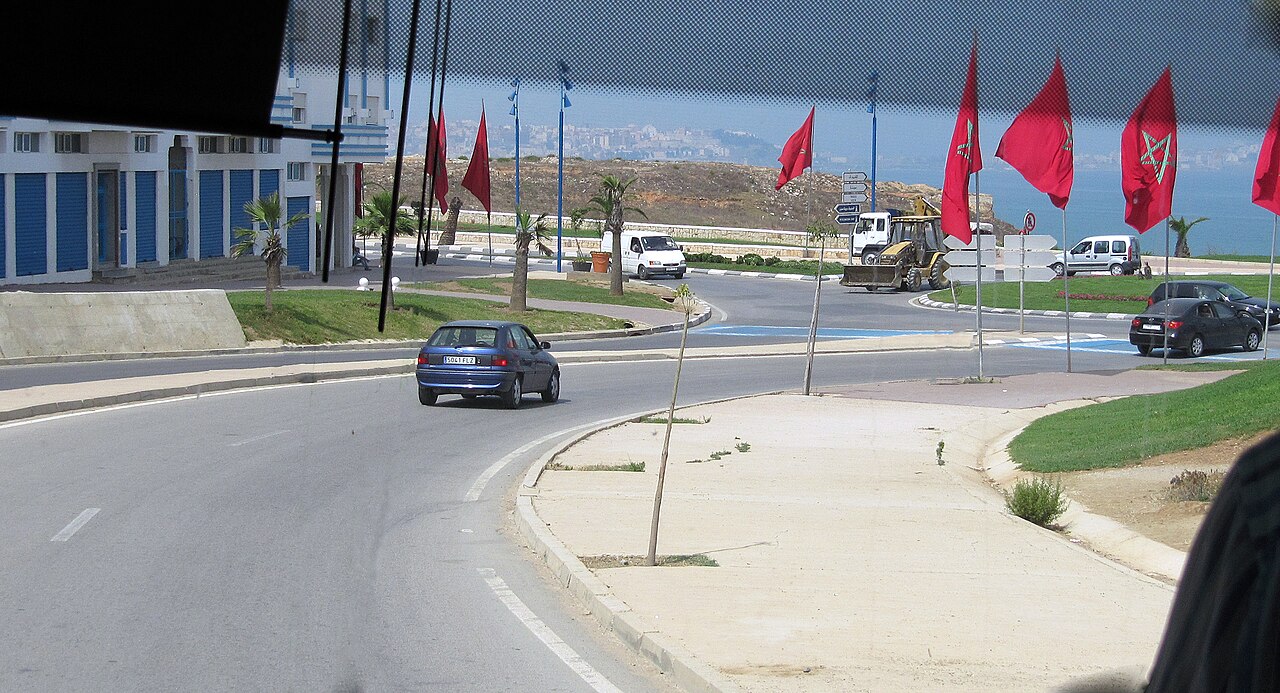View of Fnideq in northern Morocco