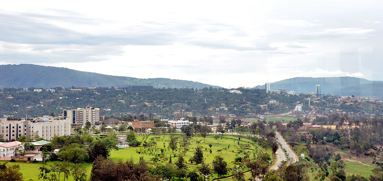 Kigali skyline in Rwanda