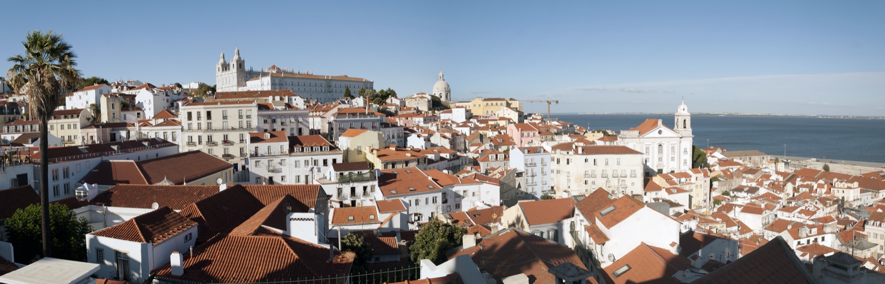 Panorama of Lisbon's old city